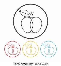 fruits apple icon