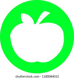 Fruits apple icon.Vector