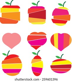 fruits art vector cut