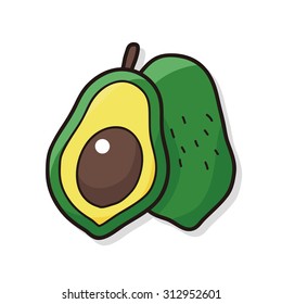 fruits Avocado doodle