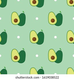 Fruits background with avocado over light backdrop