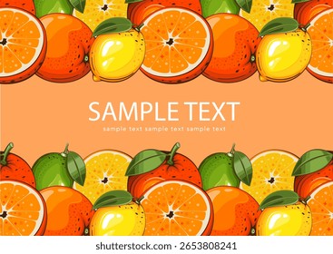 Fruits background. Organic Fruits banner design. Fruits layout.  Farmers market banner with fresh fruits. Local food. Agricultural Harvest Hand Drawn Poster. Marketing and advertisement template