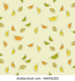 Fruits background vector 