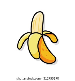 fruits banana doodle