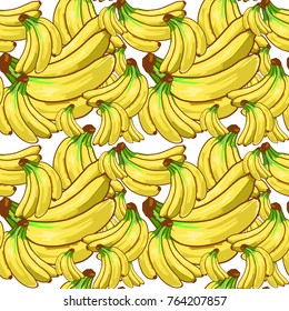 Fruits banana seamless patterns vector