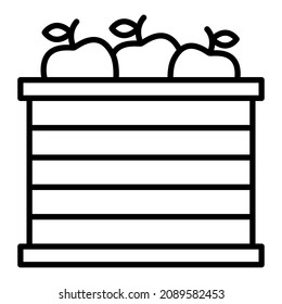Fruits Basket icon vector image. Can also be used for web apps, mobile apps and print media.