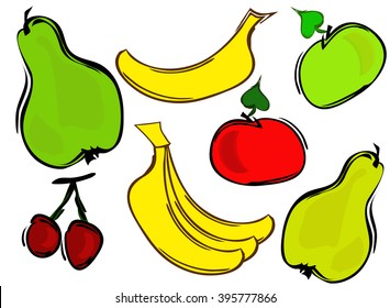 fruits and berries.