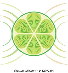 Fruits and berries. Colorful cartoon fruit icons: apple, pear, blackberry, strawberry, lime. Vector background.
