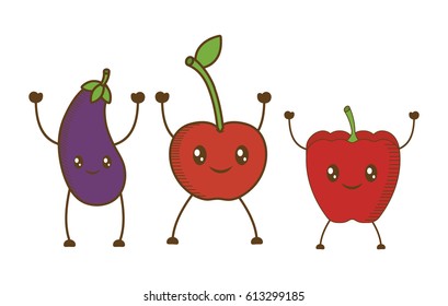 fruits cartoon icon