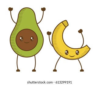 fruits cartoon icon