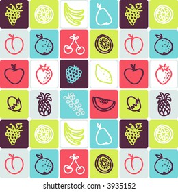 fruits check pattern - others of same series : http://www.shutterstock.com/lightboxes.mhtml?lightbox_id=498955