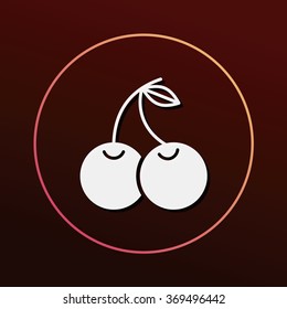 fruits cherry icon