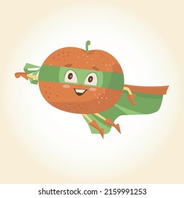 Fruits and Chocolate cartoon character 