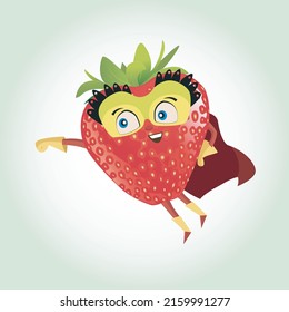 Fruits and Chocolate cartoon character 