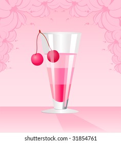 Fruits cocktail with fruits
