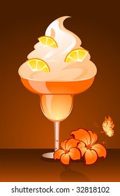Fruits cocktail with fruits
