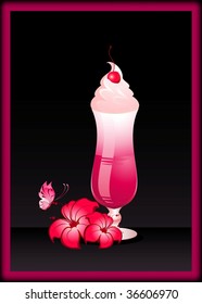 Fruits cocktail with fruits