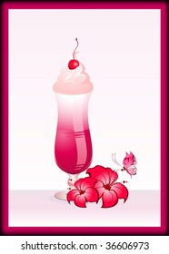 Fruits cocktail with fruits