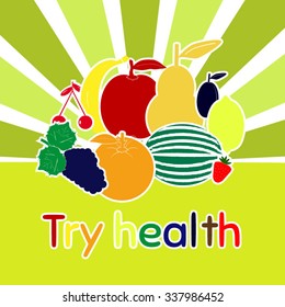 Fruits color icon