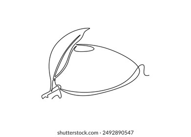 Fruits concept. Single line draw design vector graphic illustration.