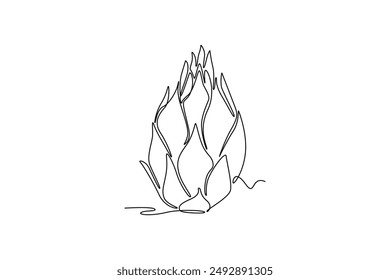 Fruits concept. Single line draw design vector graphic illustration.