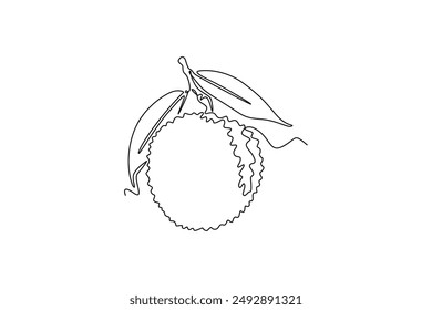 Fruits concept. Single line draw design vector graphic illustration.