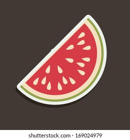 fruits design  over black  background vector illustration