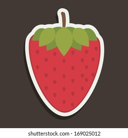 fruits design  over black background vector illustration