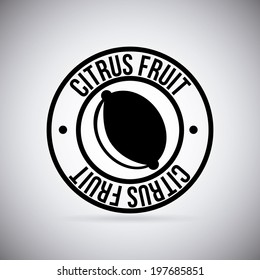 Fruits design over gray background, vector illustration