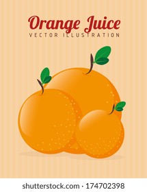 fruits design  over  pink  background vector illustration