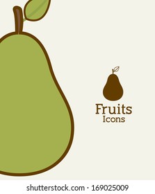 fruits design  over white background vector illustration