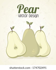 fruits design  over white  background vector illustration