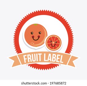Fruits design over white background, vector illustration