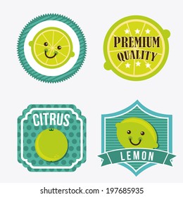 Fruits design over white background, vector illustration