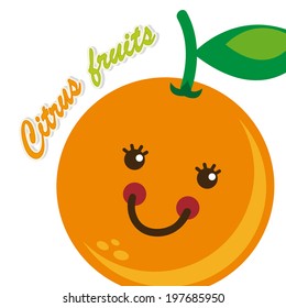 Fruits design over white background, vector illustration