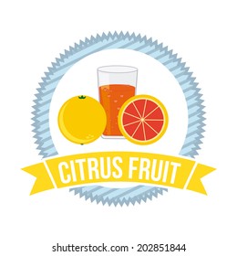 fruits design over white background vector illustration