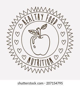 Fruits design over white background, vector illustration
