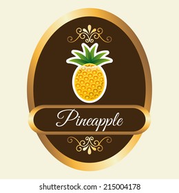 fruits design  over white background vector illustration
