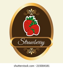 fruits design  over white background vector illustration
