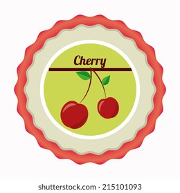 Fruits design over white background, vector illustration