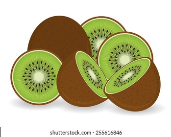 Fruits design over white background, vector illustration.