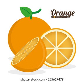 Fruits design over white background, vector illustration.