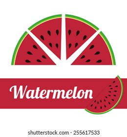 Fruits design over white background, vector illustration.