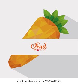 Fruits design over white background, vector illustration.