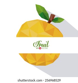 Fruits design over white background, vector illustration.