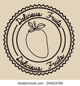 Fruits digital design, vector illustration eps 10