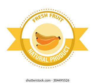 Fruits digital design, vector illustration 10 eps graphic
