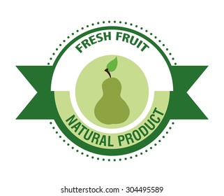 Fruits digital design, vector illustration 10 eps graphic