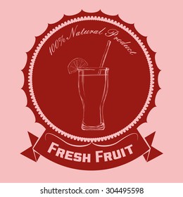 Fruits digital design, vector illustration 10 eps graphic