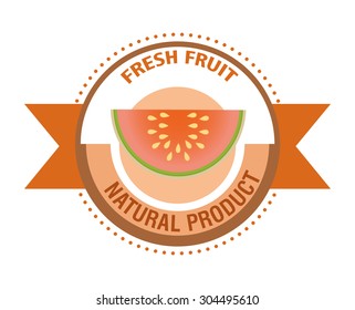 Fruits digital design, vector illustration 10 eps graphic